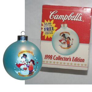 Campbell Soup Good For the Body 1998 Christmas Holiday Ornament